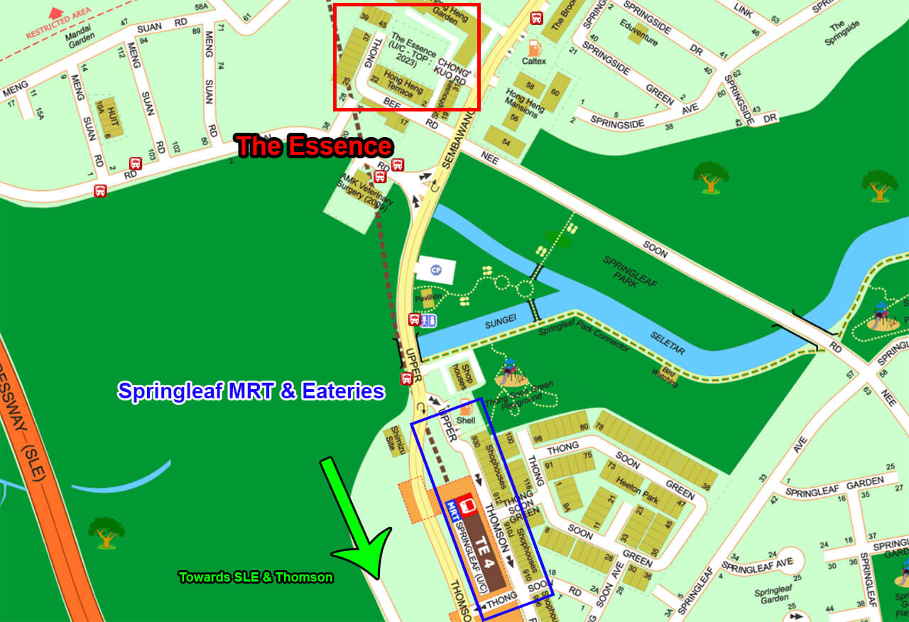 The Essence Location Map